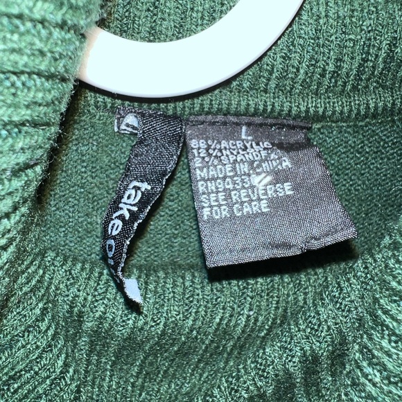 Green Turtleneck Sweater - Picture 4 of 4